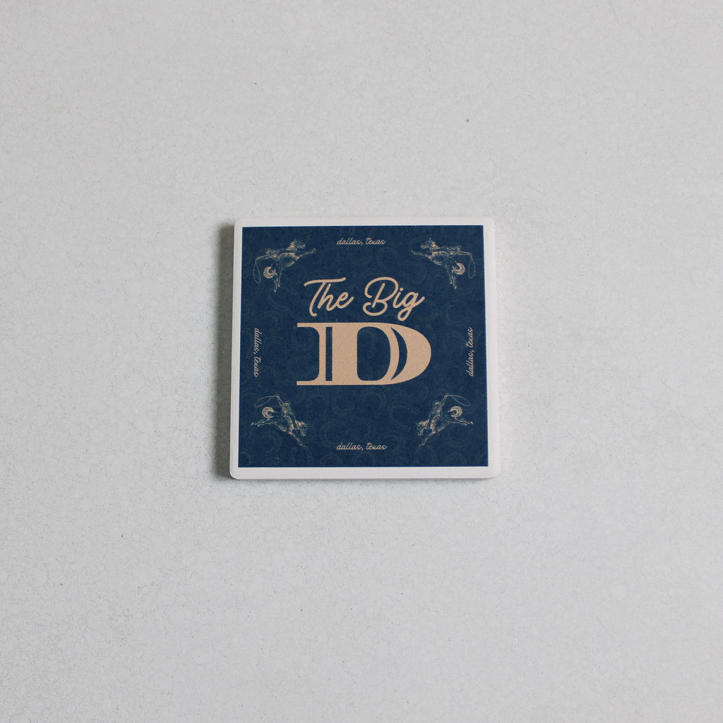 "The Big D" Stone Coaster Set of 4