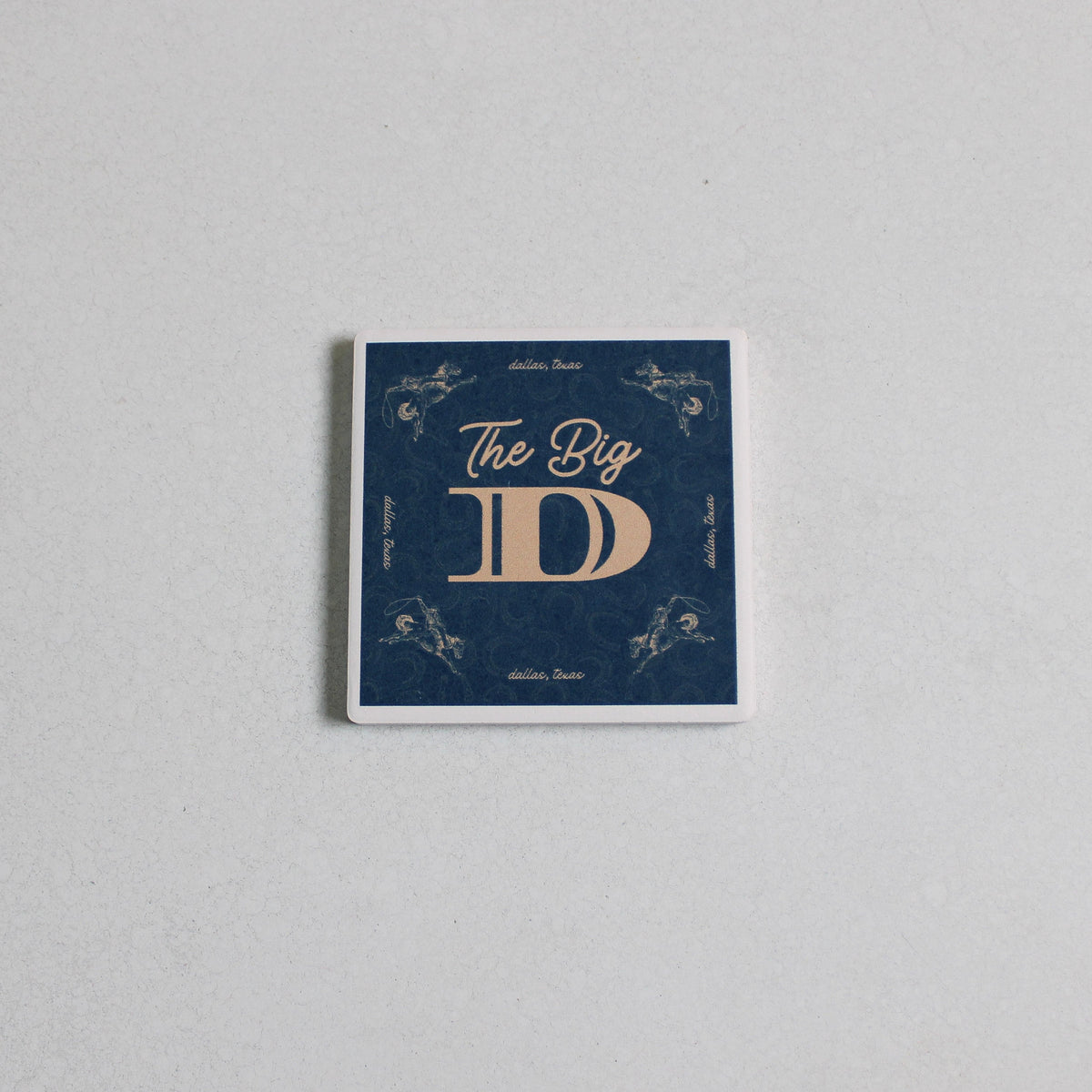 "The Big D" Stone Coaster Set of 4