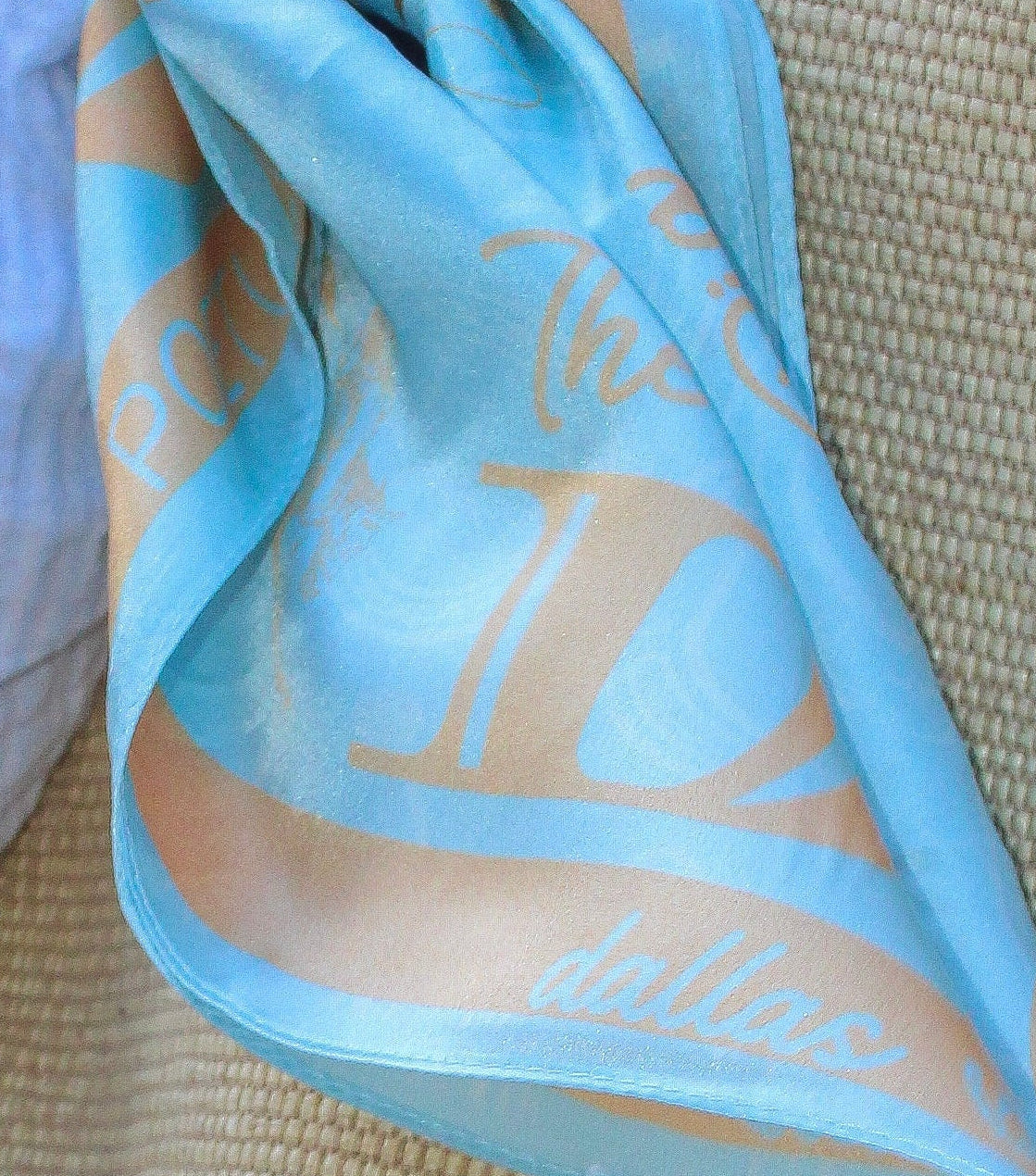 "The Big D” Mulberry Silk Scarf