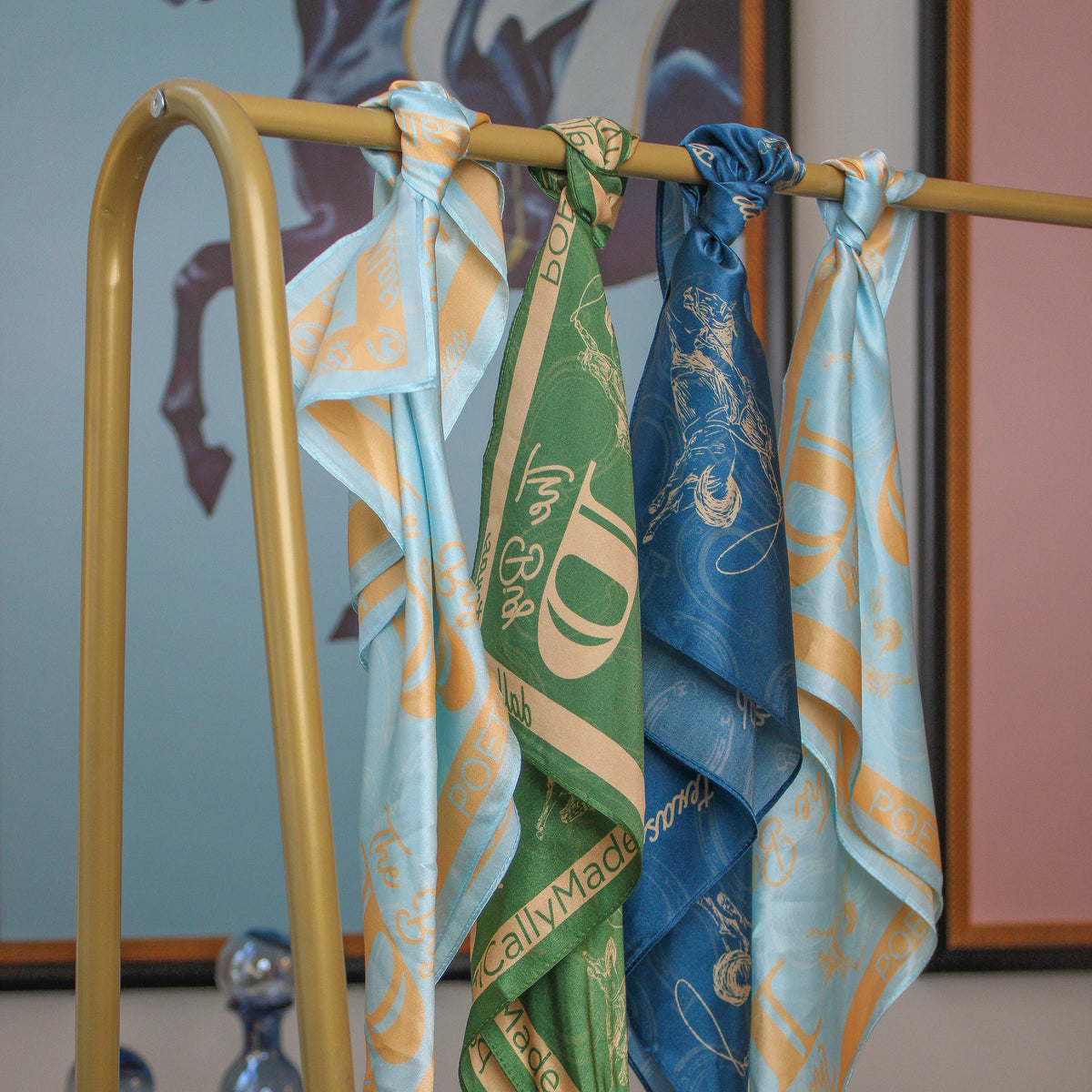 "The Big D” Mulberry Silk Scarf