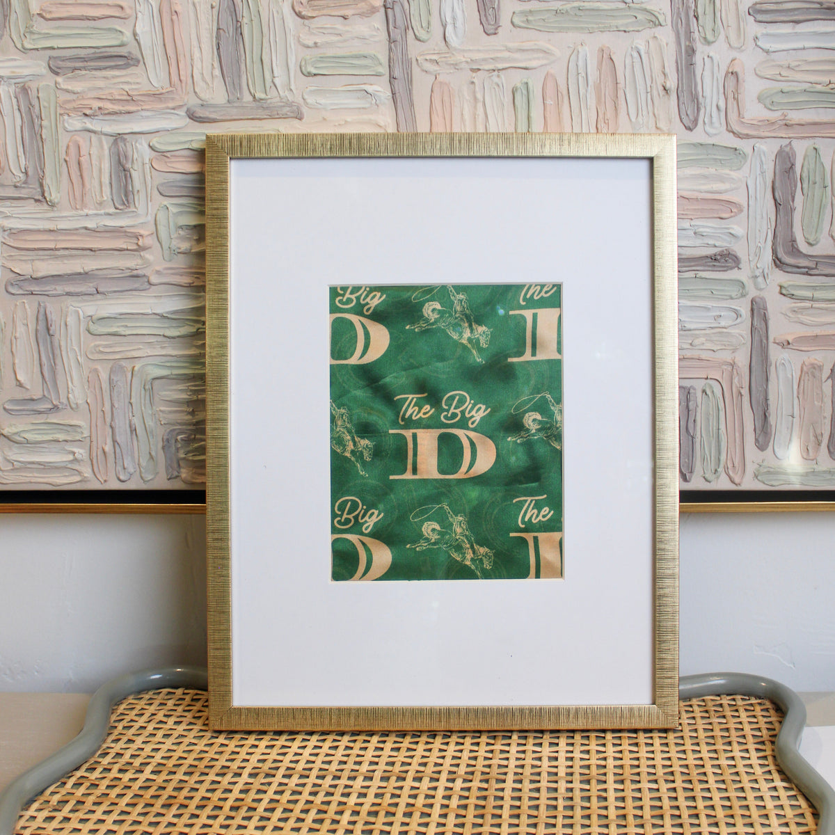 "The Big D” Mulberry Silk Scarf